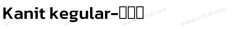 Kanit kegular字体转换